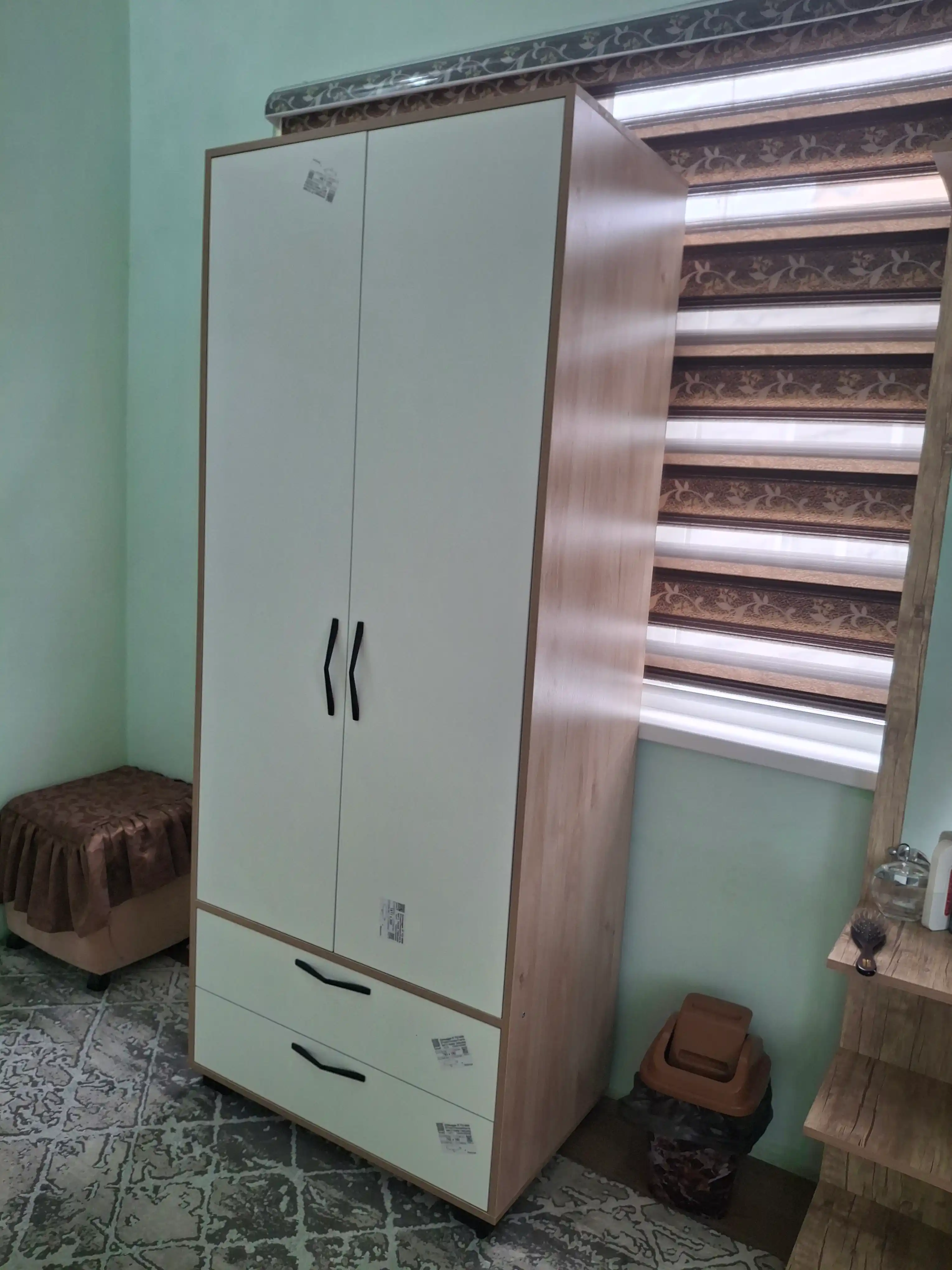 Comfort 2 eshikli kiyim shkafi 200×80×50 sm, LDSP Rossiya