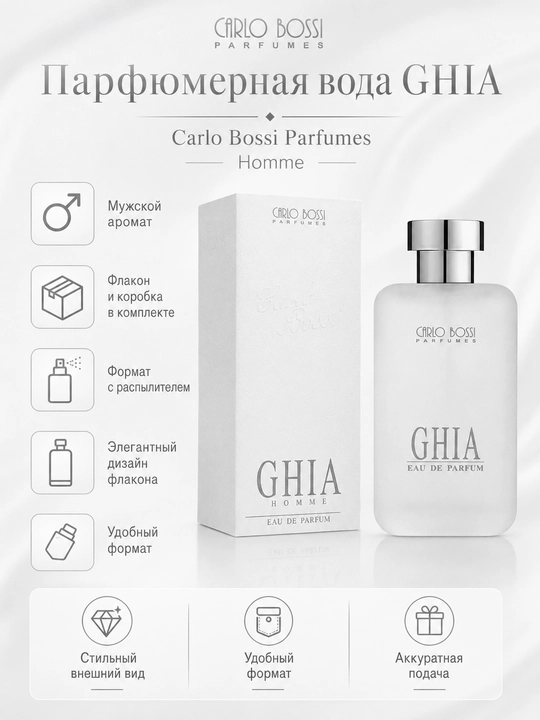 Мужская парфюмерная вода GHIA Carlo Bossi - 