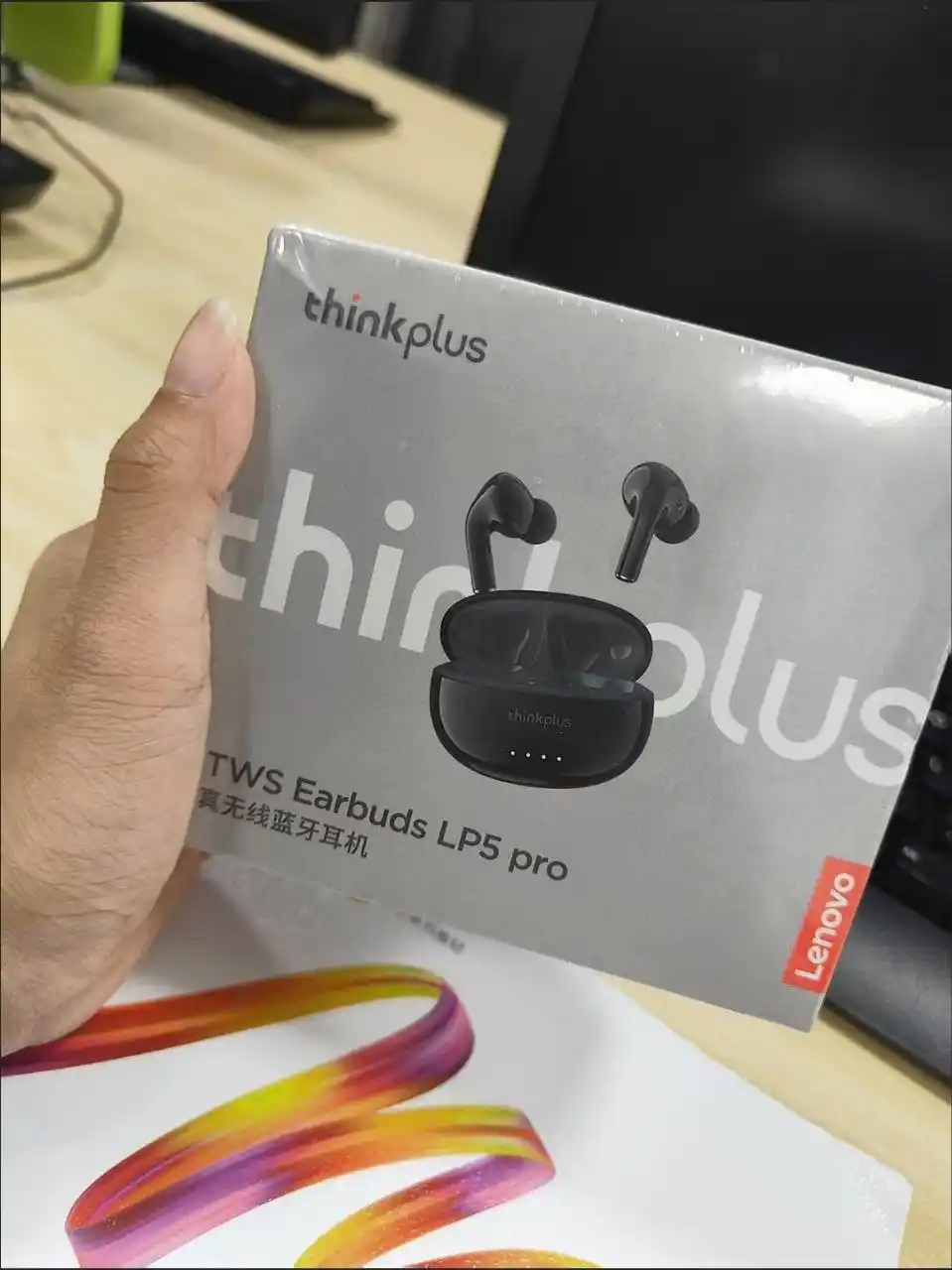 Lenovo LP5pro TWS simsiz quloqchinlar mikrofon bilan, bluetooth sport naushnik