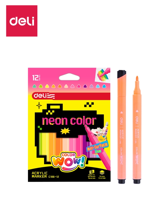 Deli akrilik marker, 12 dona EC186-12, 186-12-EC - 