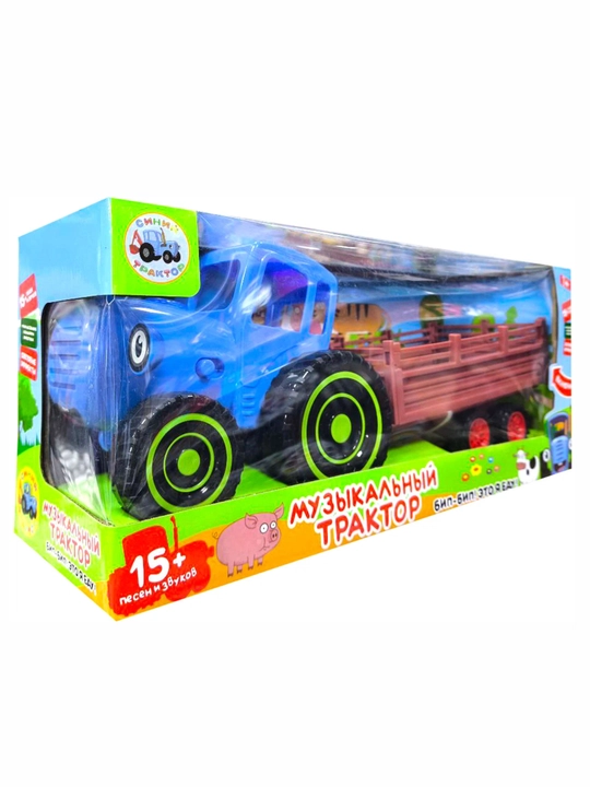 "Ko‘k Traktor" musiqali traktori tirkama bilan