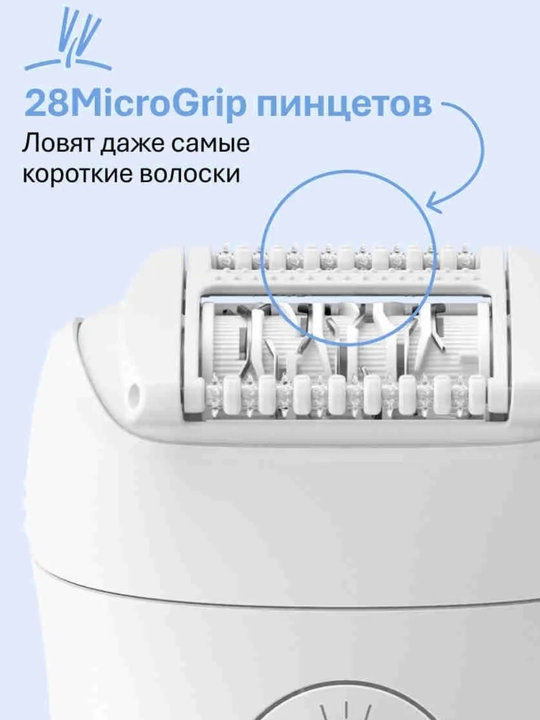 Эпилятор Braun Silk-épil 5 SE5-000, 28 пинцетов, 2 скорости, Wet & Dry, белый