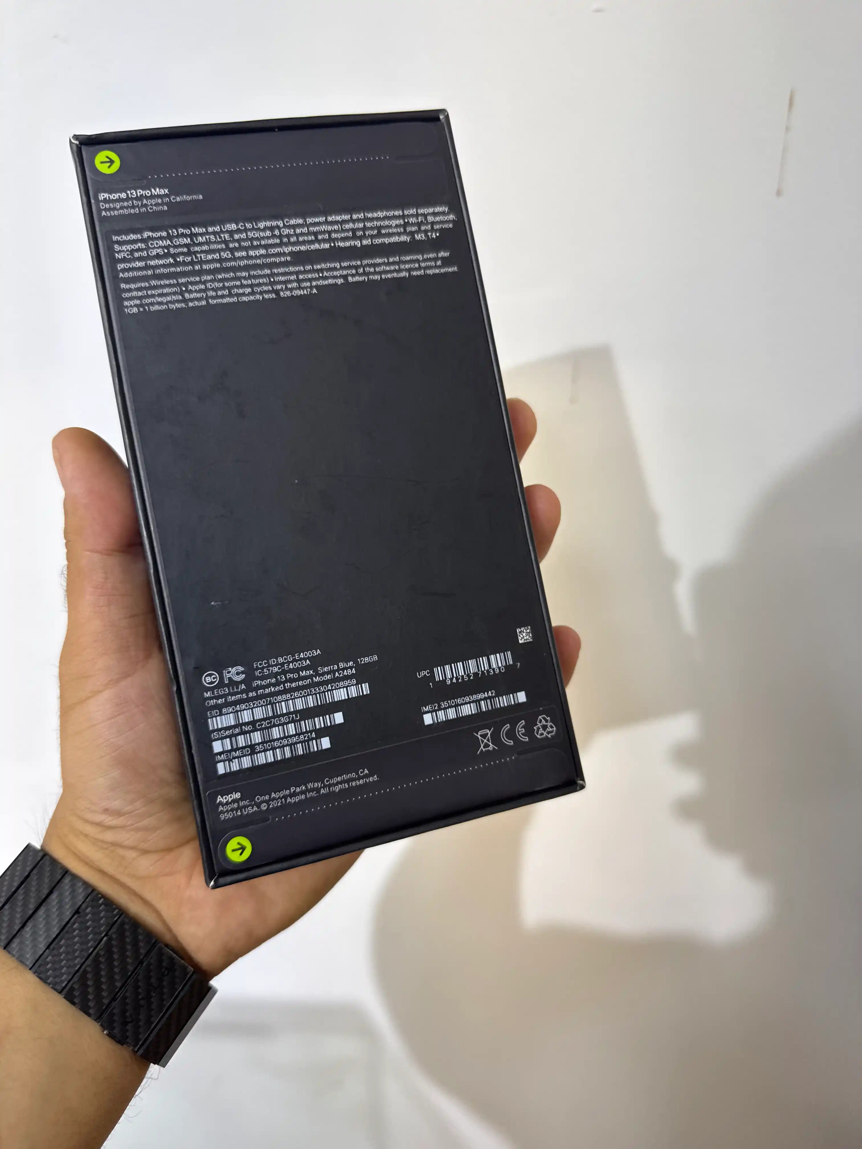 Smartfon Apple iPhone 13 Pro MAX,128/256 SIM+sim, g‘ilof va shisha sovg‘a sifatida