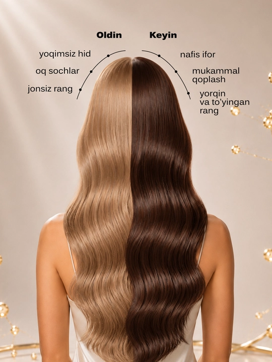 Kerasys Color Lab koreys soch bo‘yog‘i, ammiaksiz, sulfatsiz