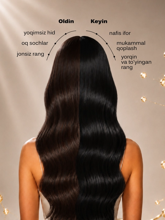 Kerasys Color Lab koreys soch bo‘yog‘i, ammiaksiz, sulfatsiz