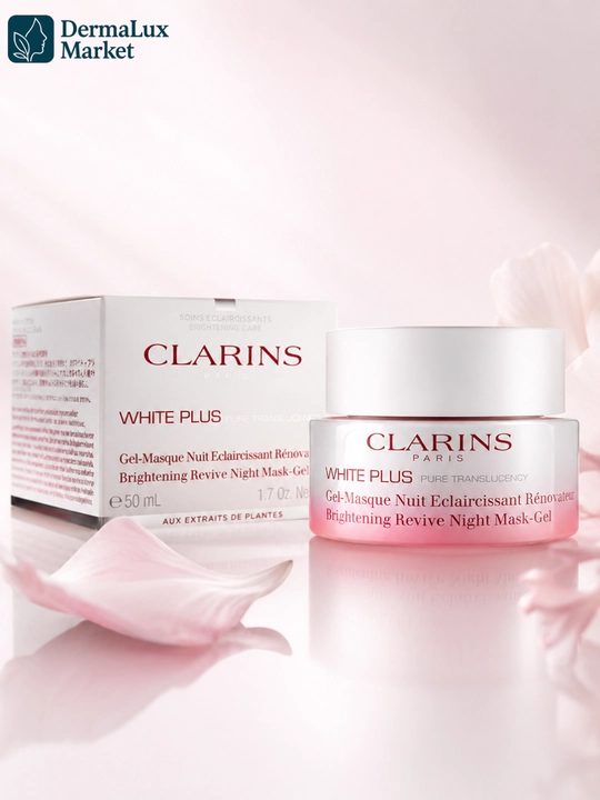 Ночная маска-гель для сияния Clarins White Plus Brightening Revive Night Mask-Gel, 50 мл