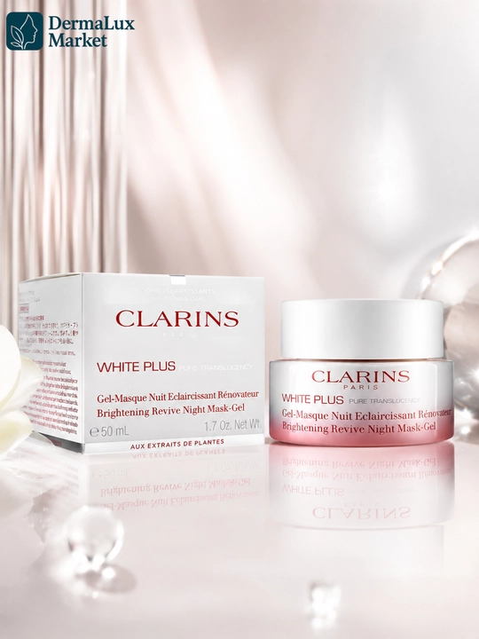 Ночная маска-гель для сияния Clarins White Plus Brightening Revive Night Mask-Gel, 50 мл