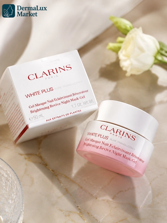 Ночная маска-гель для сияния Clarins White Plus Brightening Revive Night Mask-Gel, 50 мл