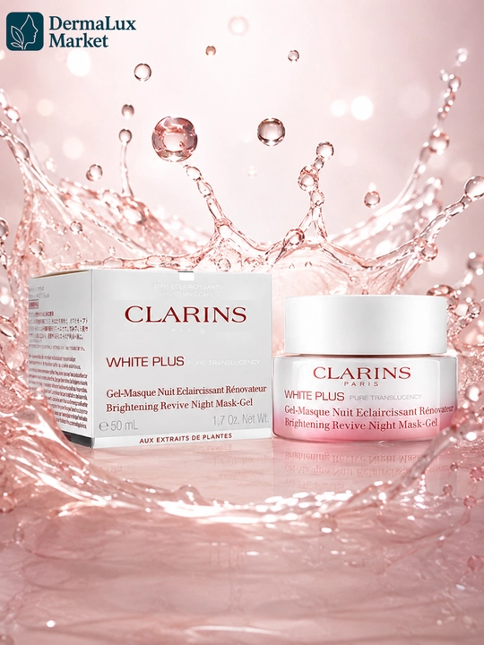 Ночная маска-гель для сияния Clarins White Plus Brightening Revive Night Mask-Gel, 50 мл