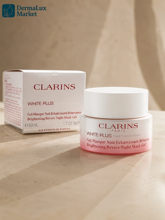 Ночная маска-гель для сияния Clarins White Plus Brightening Revive Night Mask-Gel, 50 мл