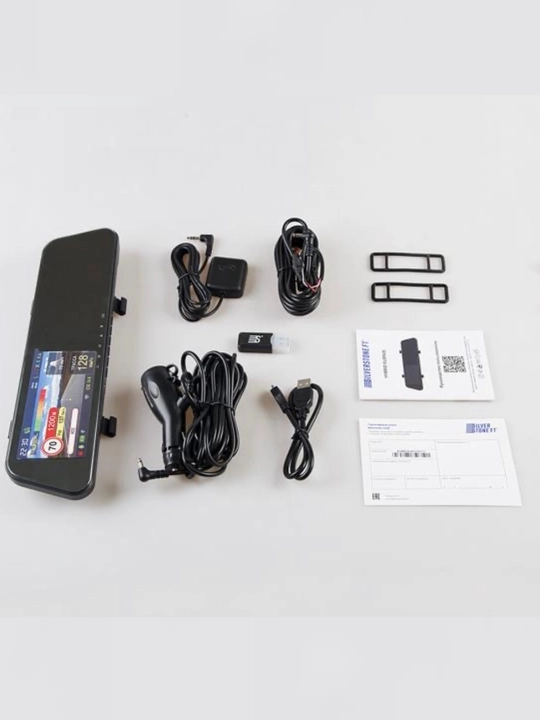 SilverStone F1 Hybrid ELB RUS 3 ta 1 da avtomobil kombo qurilmasi, Full HD, Wi-Fi, GPS