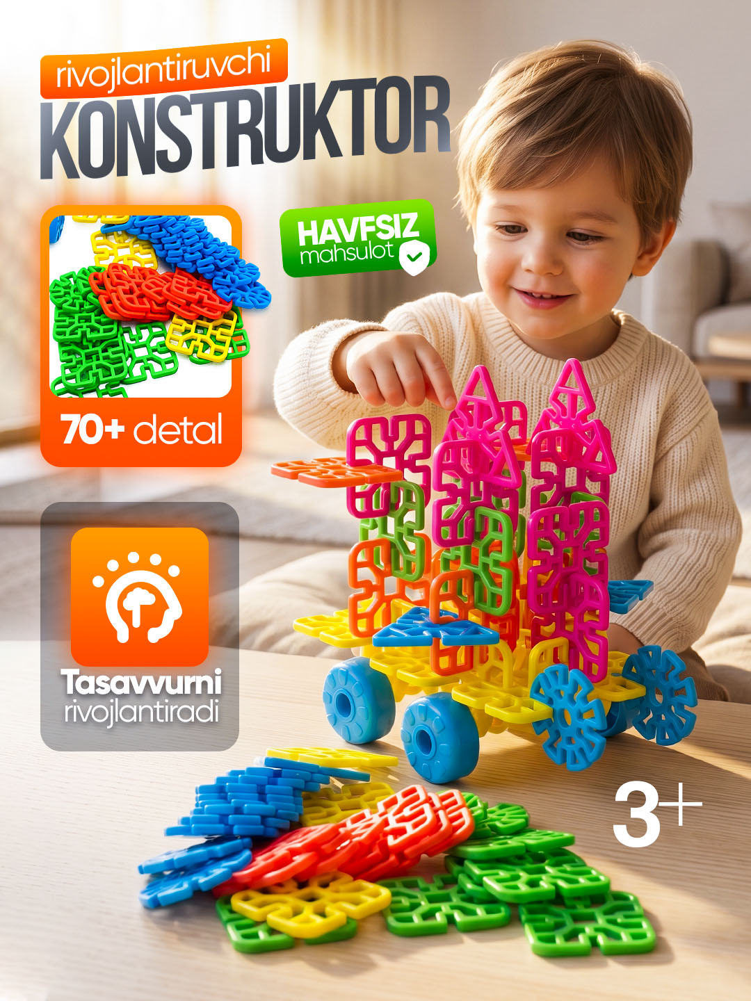 Bolalar uchun mozayka 3d konstruktor - 