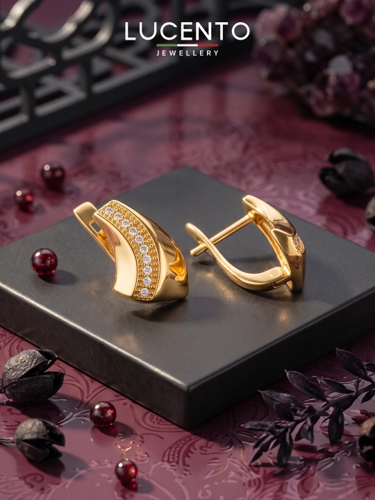 Женские золотые серьги 585 пробы