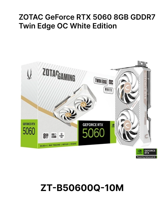 Videokarta Zotac GeForce RTX 3050, RTX 5050, RTX 5060, RTX 5060Ti, RTX 5070Ti, RTX 5080