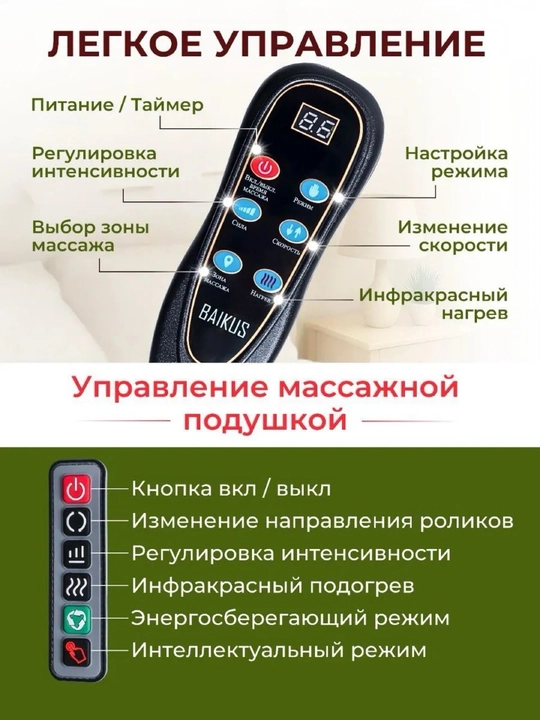 Массажный матрас для всего тела, электрический, с подогревом