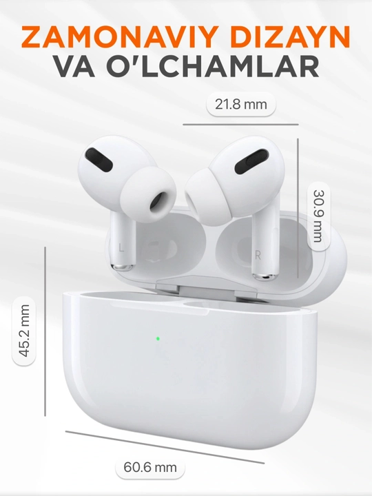 Simsiz quloqchinlar HAIDIKO Pods Pro 2,Pods Pro 3,Pods 3,Pods 4,IOS va Android uchun,2026