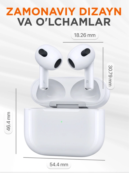 Simsiz quloqchinlar HAIDIKO Pods Pro 2,Pods Pro 3,Pods 3,Pods 4,IOS va Android uchun,2026