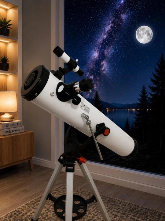Astronomik teleskop F70076, fokus masofasi: 700 mm, 875x gacha kattalashtirish