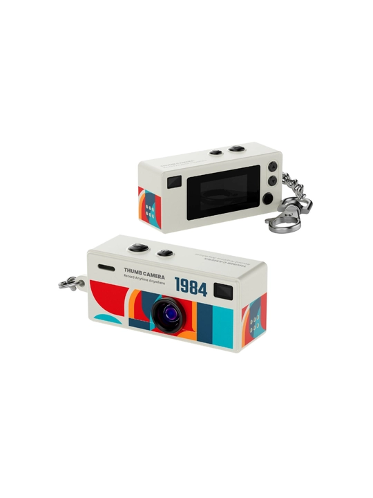 Mini retro kamera 1987 brelok, portativ fotoapparat, Charmera bilan mos keladi