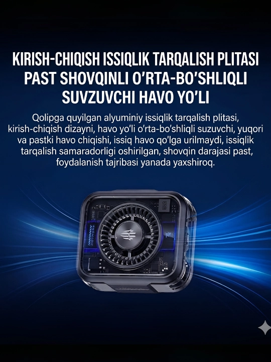 Kuler o'yin uchun sovutgichi Red Magic fan Cooler  4 Pro, 5 Pro, 7pro  Macsafe