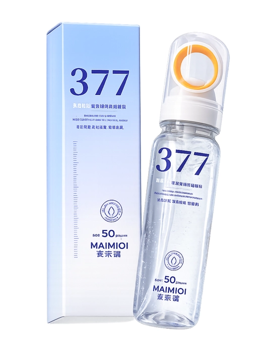 Yuz va tana uchun 377 SPF 50+ PA+++ namlantiruvchi quyoshdan himoyalovchi sprey