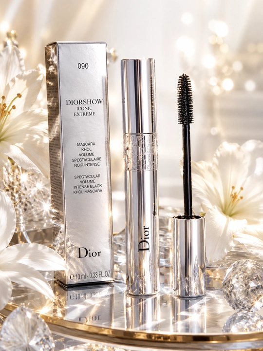 Водостойкая тушь для ресниц, ультрачерная mascara, объем и удлинение