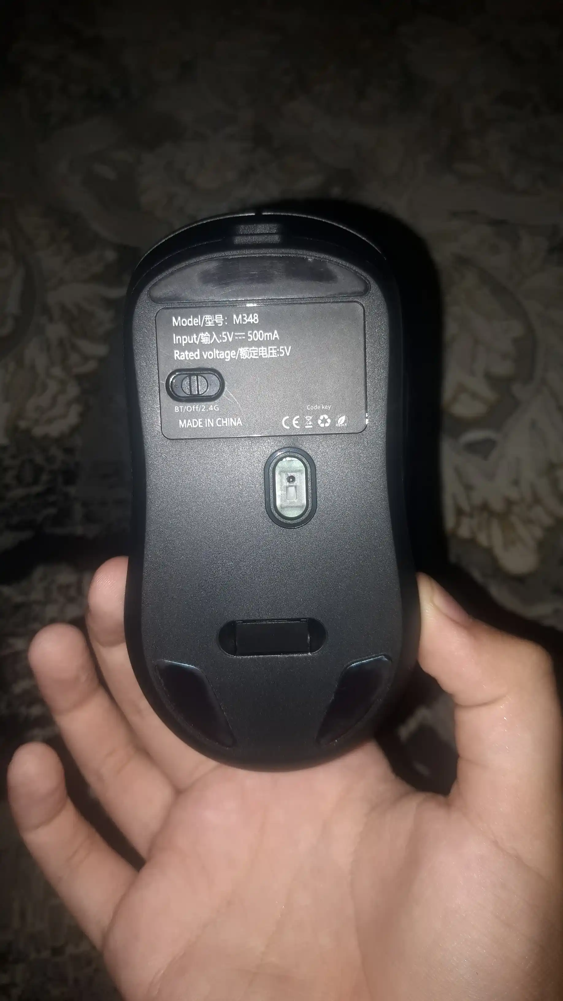O'yin uchun simsiz sichqoncha, Bluetooth 5.0/2.4G. 8000 DPI