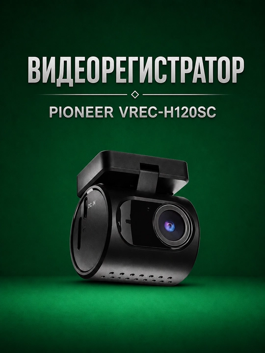 Videoregistrator, PIONEER VREC-H120SC 120° ko‘rish burchagi, 128 GB gacha