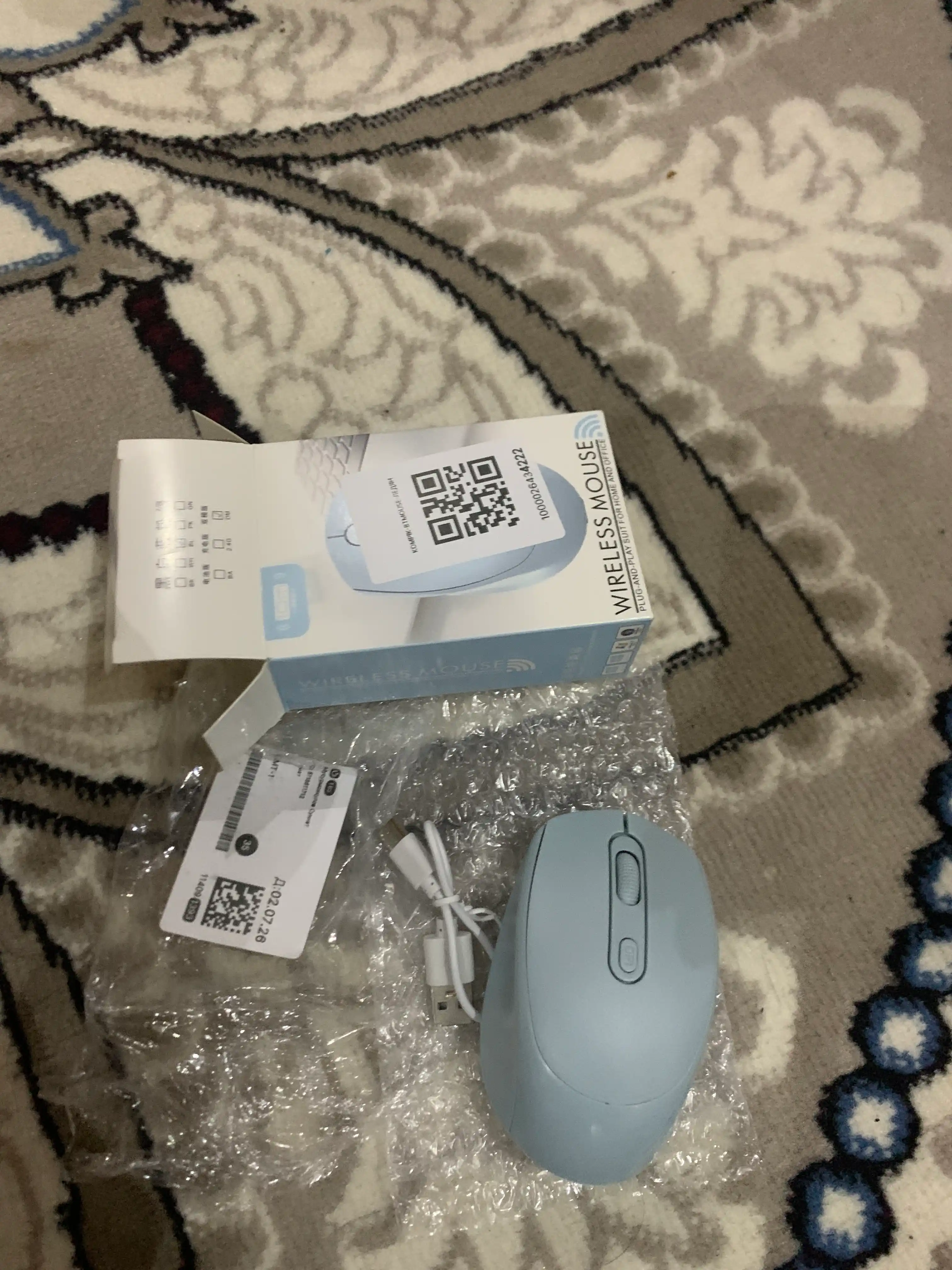 Bluetooth simsiz sichqonchа, zaryadlanovchi, ikkilamchi, noutbuk va kompyuter uchun