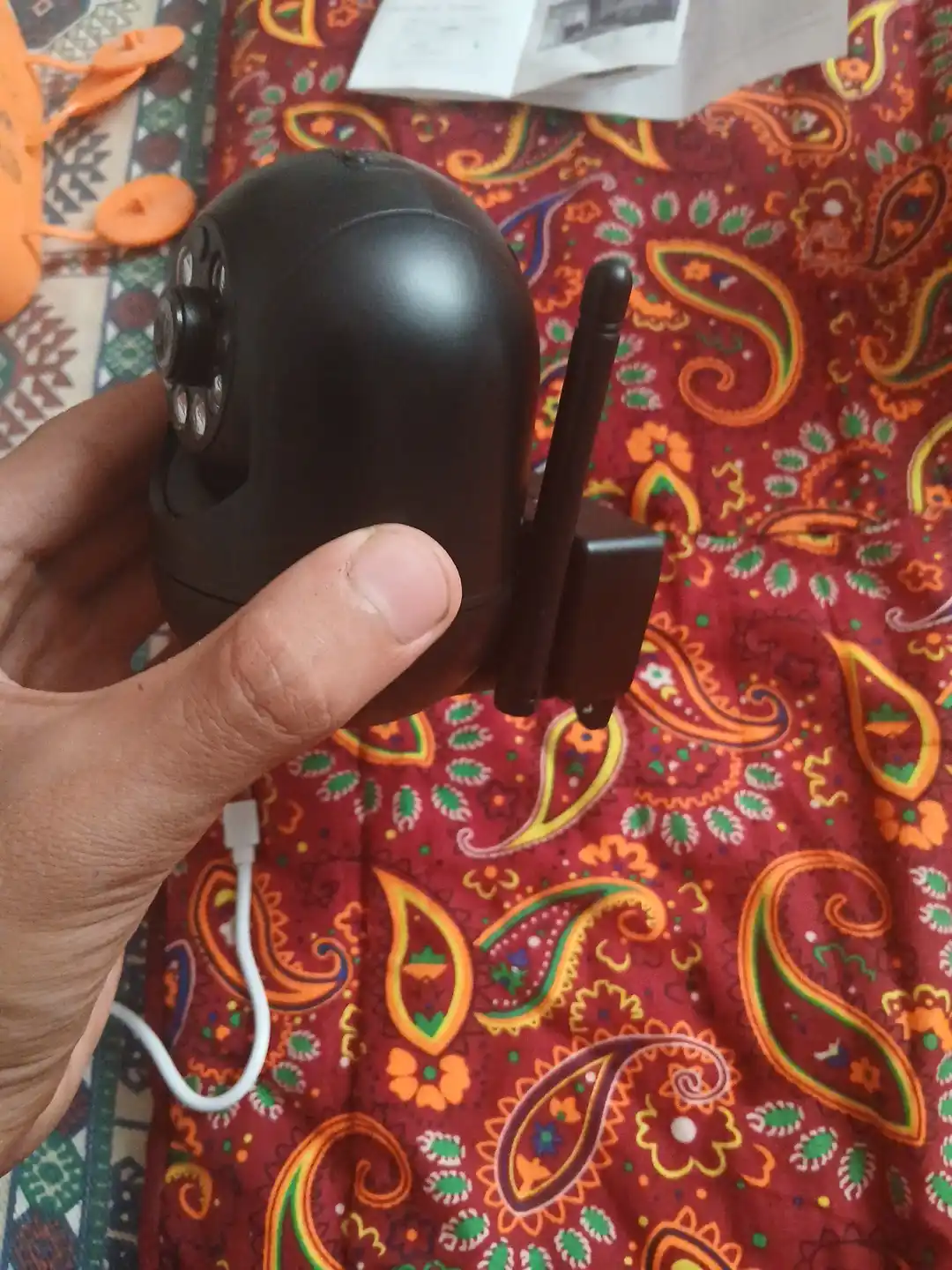 Aqlli tashqi kuzatuv kamerasi, 2,4 gigagertsli WiFi-kamera, quvvat bloki yo‘q