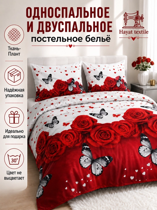 Bir va ikki kishilik choyshablar - 