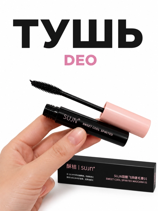 SUJN Sweet Cool Spirited Mascara 01 – Водостойкая тушь для ресниц с эффектом и объема
