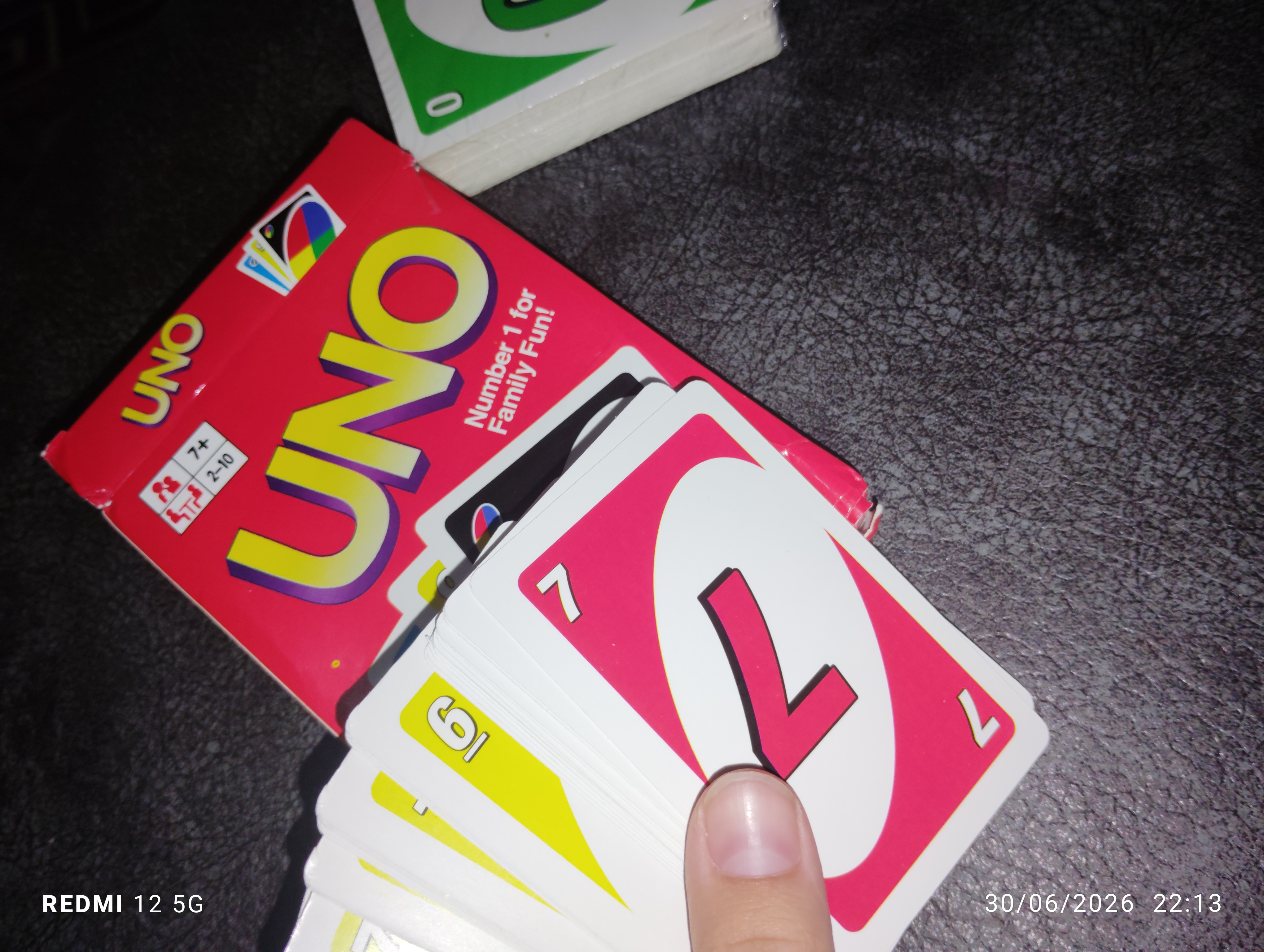Карточная игра UNO для семьи и компании, красная коробка, 2–10 игроков, 7+