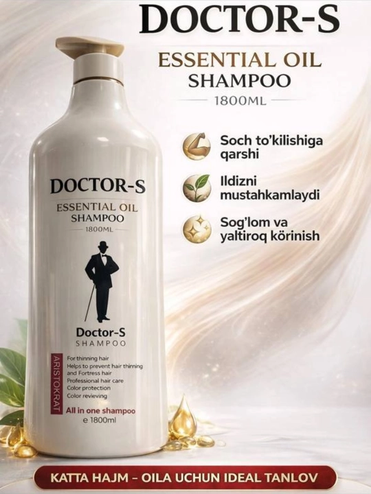 Shampun Doctor-S Aristokrat Essential Oil Professional, 1 litr - 