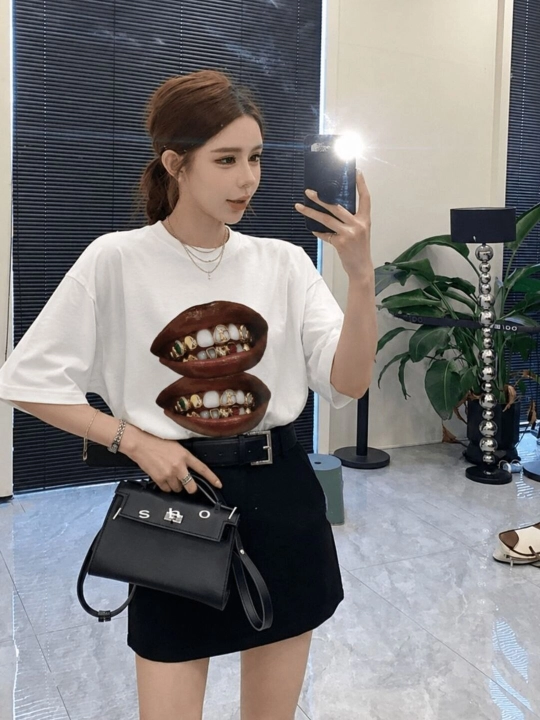 Женская футболка oversize – стильная футболка для женщин - 