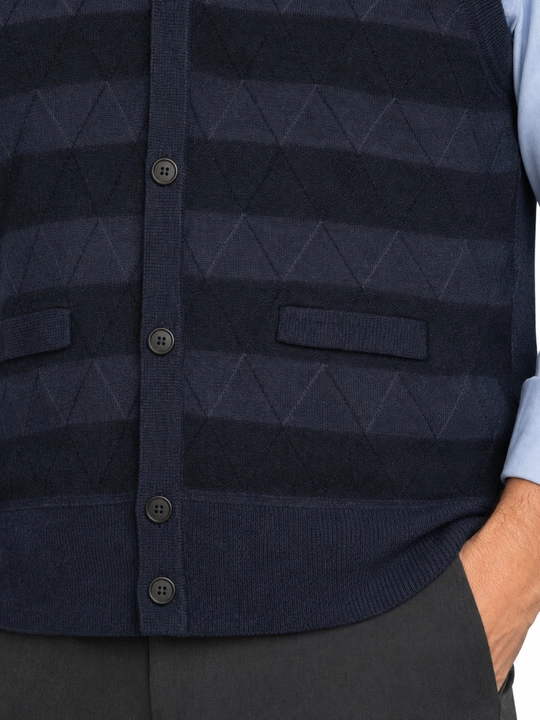 Erkaklar trikotaj nimchasi, tugmali yengsiz, bahor-kuz, XL-5XL