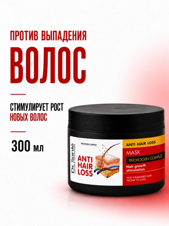 Soch niqobi, soch to‘kilishiga qarshi, soch o‘sishini qo‘llab-quvvatlovchi, Anti Hair Loss