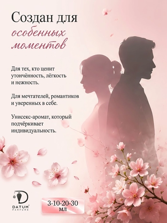 Духи унисекс Datum Parfume Pink Molecule 090.09 фруктово-цветочный аромат 3-30 мл