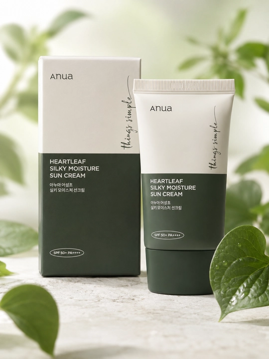 Anua Heartleaf Silky Moisture Sun Cream SPF 50+ yuz kremi