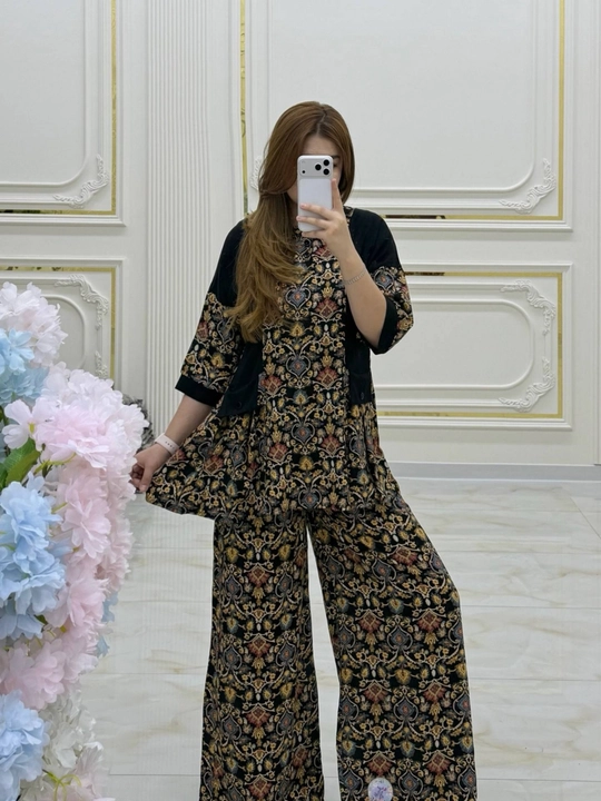 Ayollar yozgi kostyumi bordo ikki qismli toʻplam yengil zamonaviy kiyim oversize komplet
