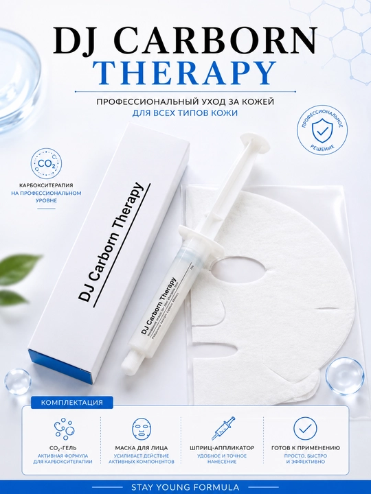 Набор для карбокситерапии DJ Carborn Therapy для лица и шеи, 5 штук
