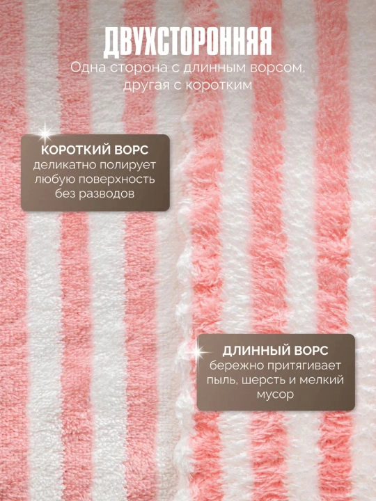 Салфетка из микрофибры, двусторонняя, для уборки, протирки, мытья, набор 5-10-15 шт