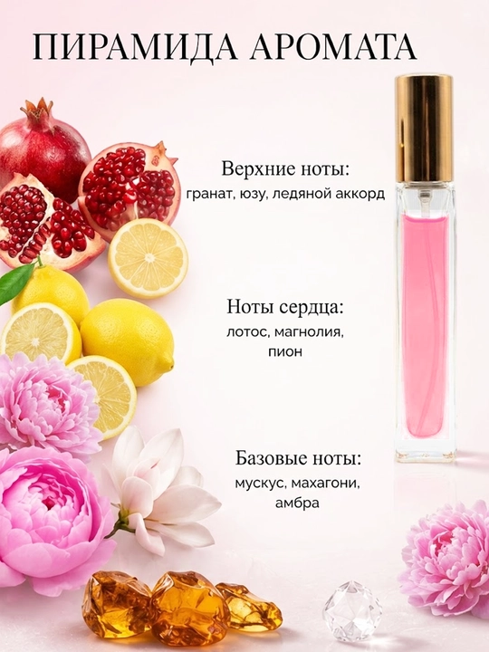 Ayollar atiri Datum Parfume Bright Crystal uslubida gulli-mevali, 3/10/20/30 ml