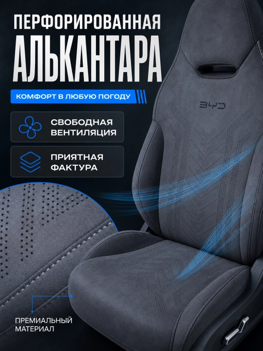 BYD Chazor, Song Plus (Champion), Yuan Up uchun mashina o‘rindiq chexollari, alkantara+zamj
