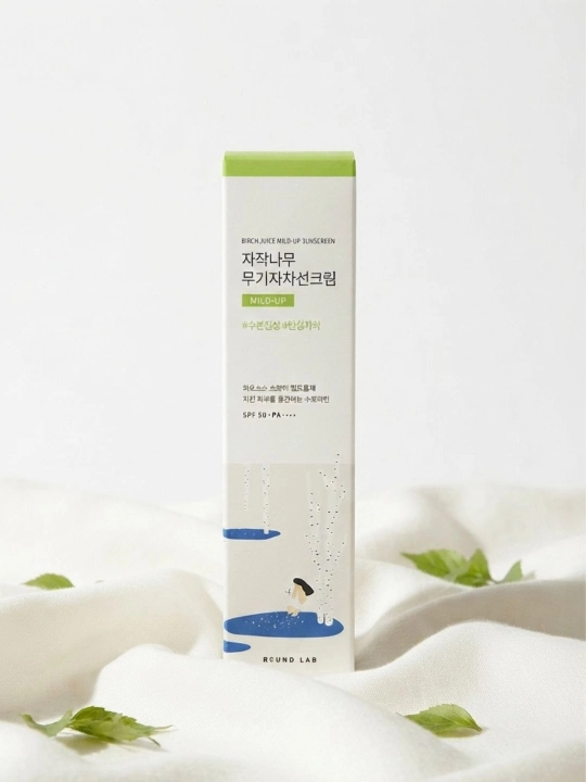 Namlovchi quyoshdan himoylavochi krem Round Lab Birch Juice Moisturizing Sun Cream SPF50+