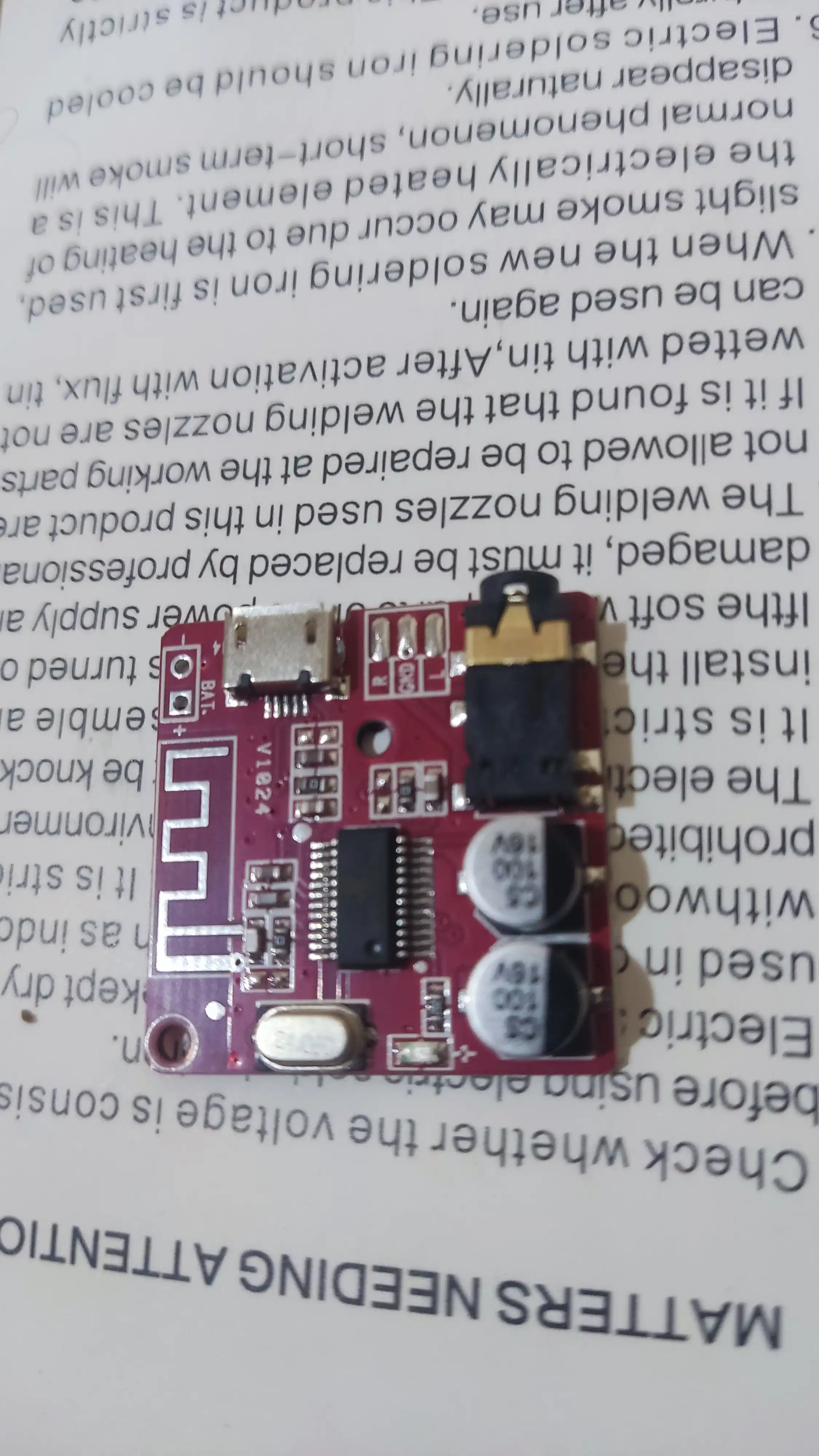 Bluetooth аудиоприёмник CA-6965 V2.4 с AUX 3.5 мм, модуль для колонок, усилителя и авто