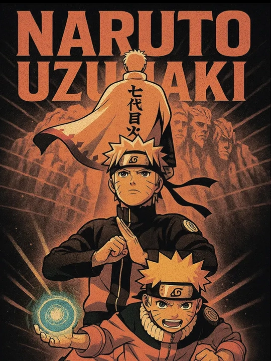 Naruto Anime posterlar plakatlar laminatsiyalangan A4 formatli - 
