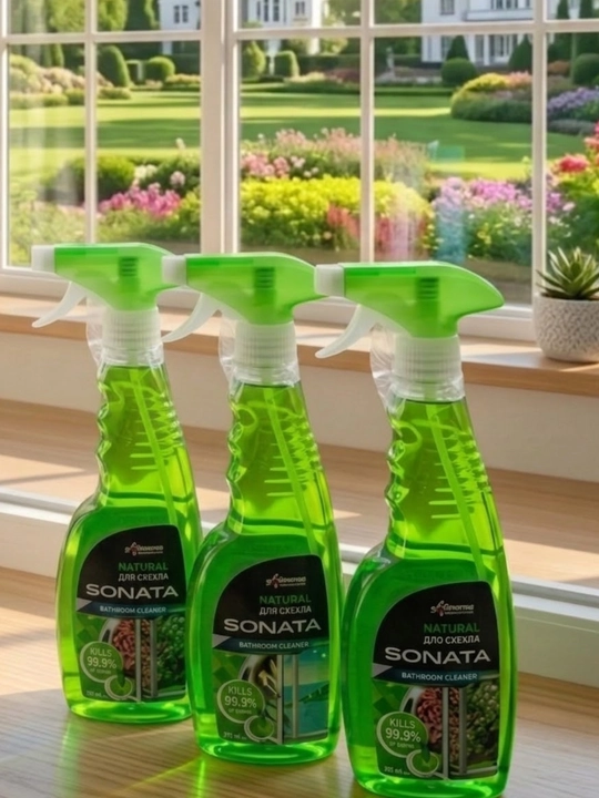 Oyna tozalagich, sprey, sonata, universal tozalash vositasi, shisha uchun, to'plam - 
