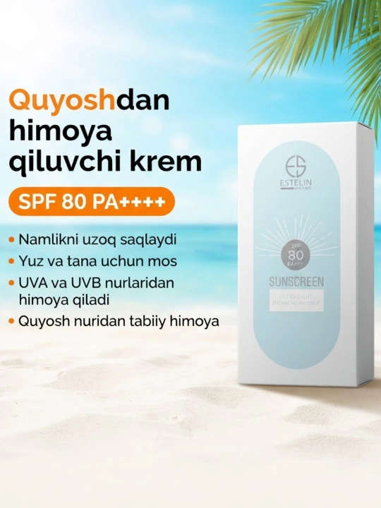 Quyoshdan himoyalovchi Sunscreen SPF 50+++ - 