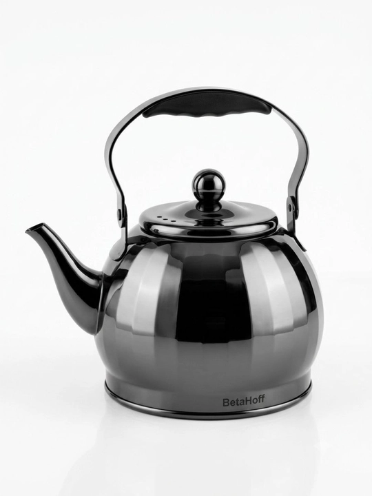 Barcha plitalar uchun mo‘ljallangan, 3L, zanglamaydigan po‘latdan, filtrli choynak